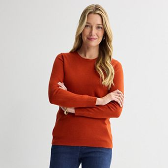 Petite Croft & Barrow® Extra Soft Crewneck Sweater