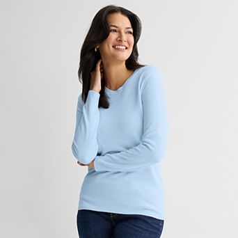Petite Croft & Barrow® Extra Soft Crewneck Sweater
