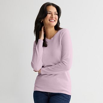 Petite Croft & Barrow® Extra Soft Crewneck Sweater