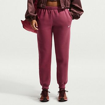 Women's Nike Studio Fleece Mid-Rise Jogger Pants