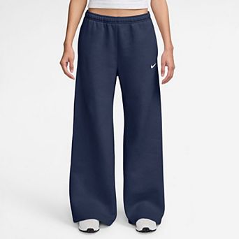 Women's Nike Medium Weight Mid-Rise Studio Wide-Leg Pants