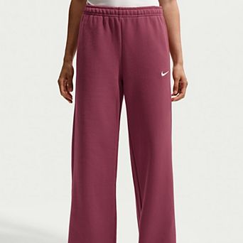 Women's Nike Medium Weight Mid-Rise Studio Wide-Leg Pants