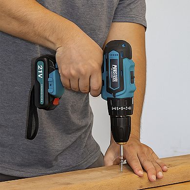Power Tool Bundle: 21V Cordless Drill & Rechargeable Electric Screwdriver (47-Piece Set)