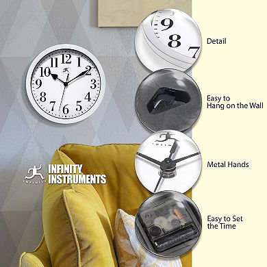 Infinity Instruments Plastic Wall Clock