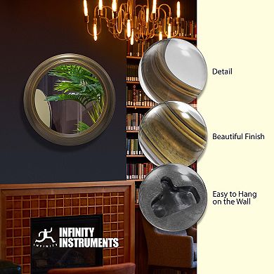 Infinity Instruments Round Wall Mirror 24-Inch