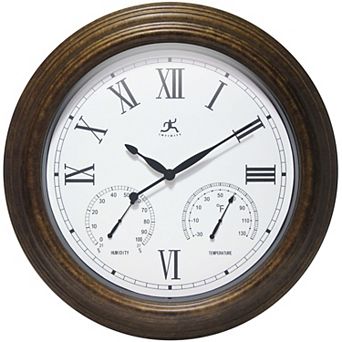 Infinity Instruments Noble Indoor/Outdoor Wall Clock 18.5-Inch