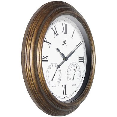 Infinity Instruments Noble Indoor/Outdoor Wall Clock 18.5-Inch