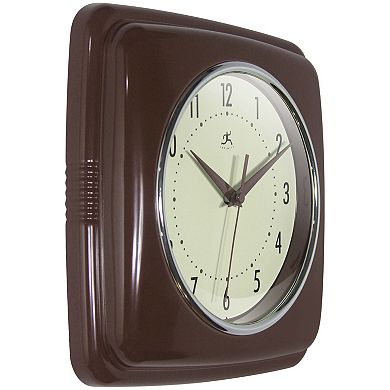 Infinity Instruments Square Retro Wall Clock