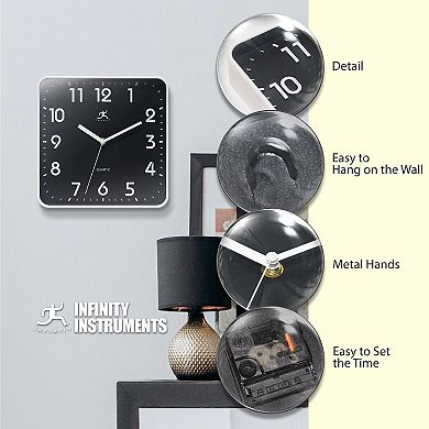 Infinity Instruments St. Mark Square 10-Inch Wall Clock