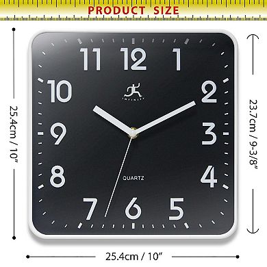 Infinity Instruments St. Mark Square 10-Inch Wall Clock