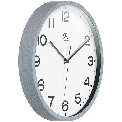 Infinity Instruments Denim Gray Wall Clock 12-Inch