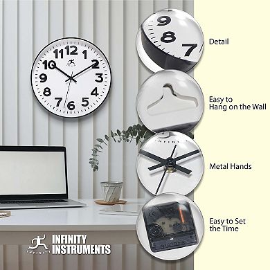 Infinity Instruments Orbit Wall Clock 12-Inch