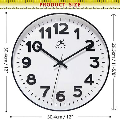 Infinity Instruments Orbit Wall Clock 12-Inch