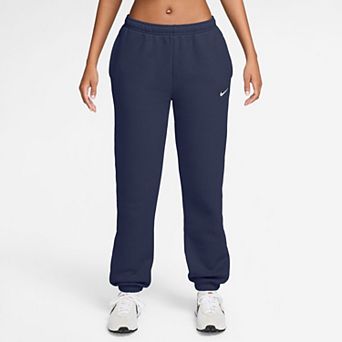 Women's Nike Studio Fleece Mid-Rise Oversized Pants