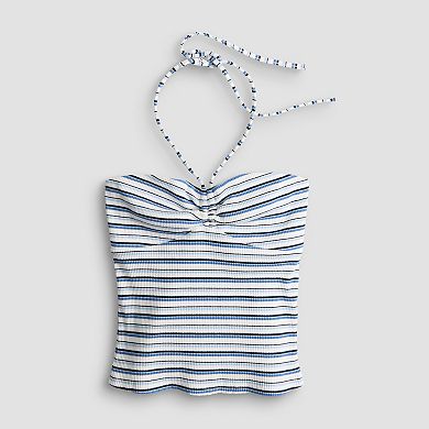 Juniors' madden girl Cinch Front Convertible Halter Top