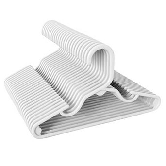 HOUSE DAY 11 Inch Non-Slip Durable Plastic Baby and Kids Hangers 20 Pack