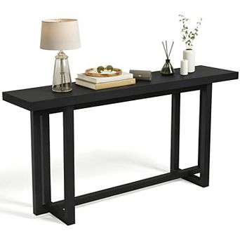 Homy Casa 59" Narrow Console Table, Modern Entryway & Sofa Table for Hallway, Living Room & Foyer