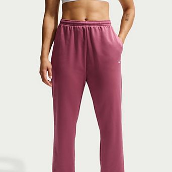 Women's Nike Studio Fleece Sport Therma-FIT Mid-Rise Pants