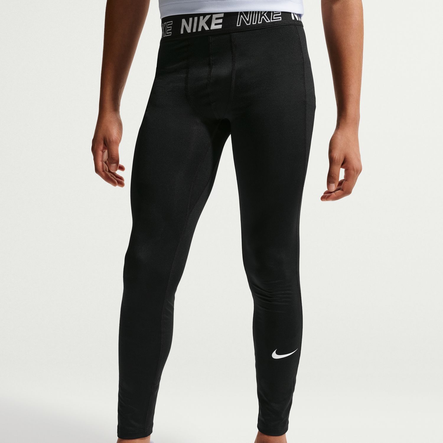 Детские леггинсы Nike Trophy Tights, цвет: Чёрный — фото 1