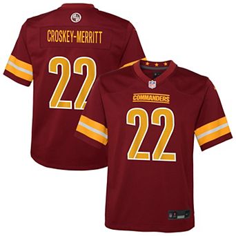 Youth Nike Jacory Croskey-Merritt Burgundy Washington Commanders Team Game Jersey