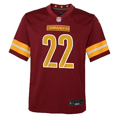 Youth Nike Jacory Croskey-Merritt Burgundy Washington Commanders Team Game Jersey