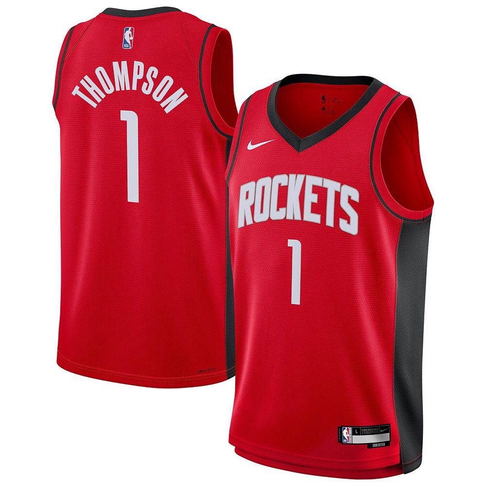 Youth Nike Amen Thompson Red Houston Rockets Swingman Jersey - Icon Edition