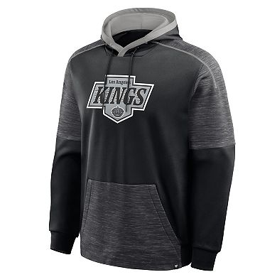 Men's Fanatics Black Los Angeles Kings Goaltender Defender Pullover Hoodie