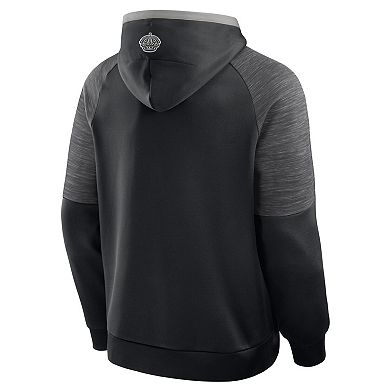 Men's Fanatics Black Los Angeles Kings Goaltender Defender Pullover Hoodie