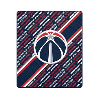 Pegasus Washington Wizards 60" x 70" Diagonal Lined Wordmark Ultra Soft Blanket