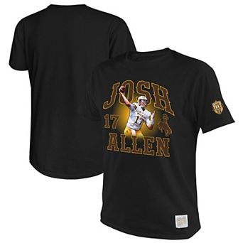 Men's Original Retro Brand Josh Allen Black Wyoming Cowboys Name & Number T-Shirt
