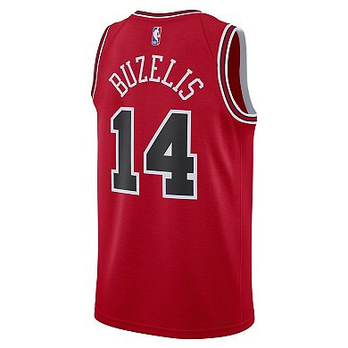 Unisex Nike Matas Buzelis Red Chicago Bulls Swingman Player Jersey - Icon Edition