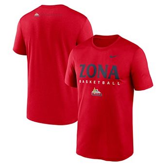 Men's Nike Red Arizona Wildcats 2025 Courtside Basketball Legend Dri-FIT T-Shirt
