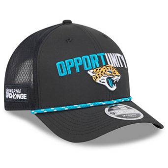 Men's New Era Black Jacksonville Jaguars 2025 Inspire Change 9FORTY M-Crown Adjustable Hat