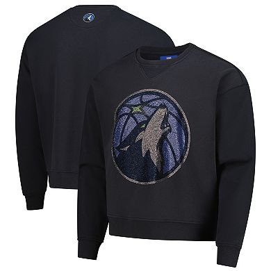 Unisex Terez Charcoal Minnesota Timberwolves Oversized Gemstone Logo Sweatshirt