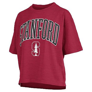 Women's Pressbox Crimson Stanford Cardinal Nelson T-Shirt