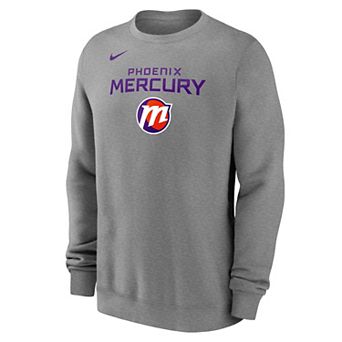 Unisex Nike Gray Phoenix Mercury Wordmark Stacked Sweatshirt