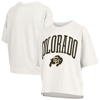 Women's Pressbox White Colorado Buffaloes Nelson T-Shirt