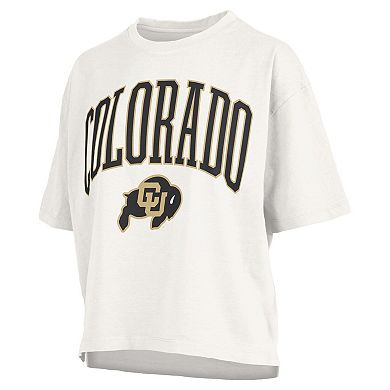 Women's Pressbox White Colorado Buffaloes Nelson T-Shirt