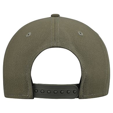 Youth New Era Olive Houston Texans Color Pack A-Frame 9FIFTY Snapback Hat