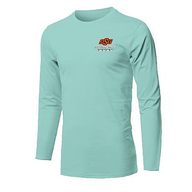 Youth Light Green Oklahoma State Cowboys Merry Christmas Tree Long Sleeve T-Shirt