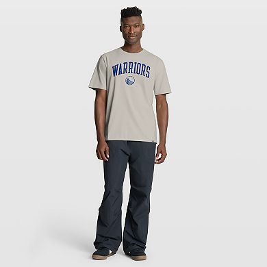 Men's Fanatics Cream Golden State Warriors Crossover Collection Pull Up Jumper Shot Premium T-Shirt