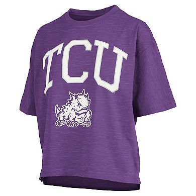 Women's Pressbox Purple TCU Horned Frogs Nelson T-Shirt