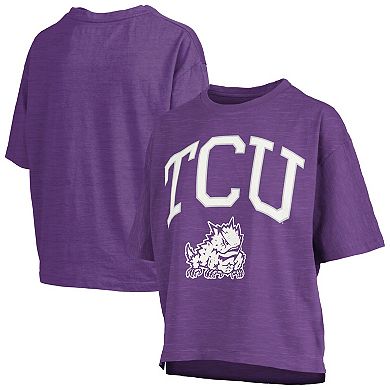 Women's Pressbox Purple TCU Horned Frogs Nelson T-Shirt