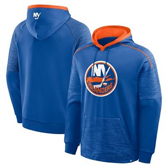 Men's Fanatics Royal New York Islanders Goaltender Defender Pullover Hoodie