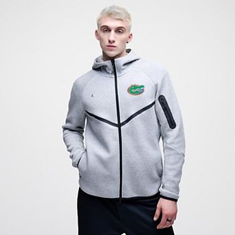 Men's Nike Heather Gray Florida Gators Tech Fleece Full-Zip Windrunner Hoodie