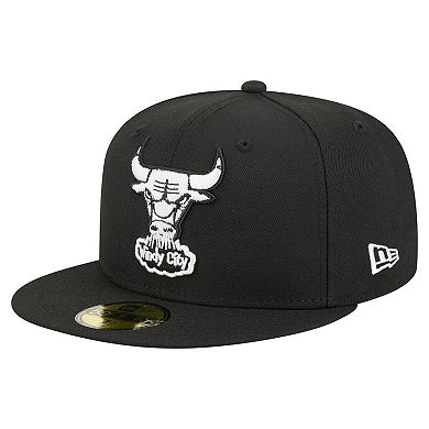 Men's New Era Black Chicago Bulls 59FIFTY Fitted Hat