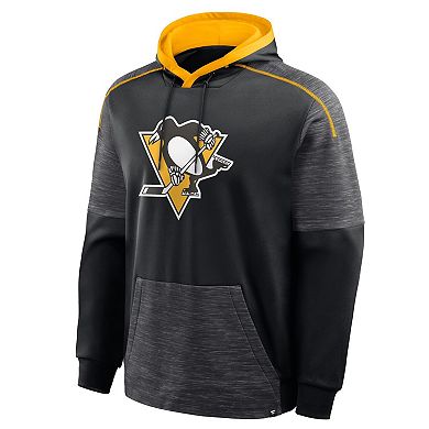 Men's Fanatics Black Pittsburgh Penguins Goaltender Defender Pullover Hoodie