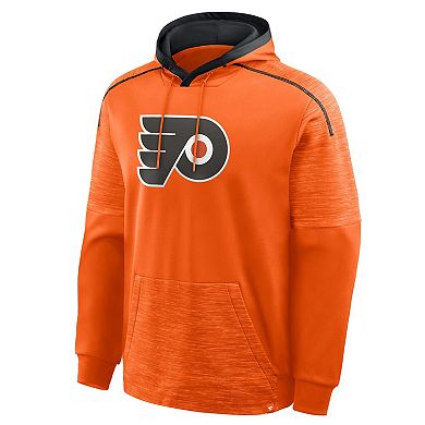 Men's Fanatics Orange Philadelphia Flyers Goaltender Defender Pullover Hoodie