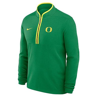 Men's Nike Green Oregon Ducks Courtside Victory Dri-FIT Half-Zip Pullover