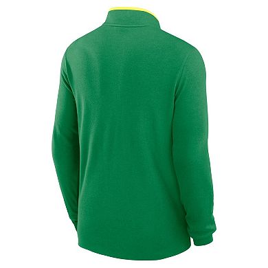 Men's Nike Green Oregon Ducks Courtside Victory Dri-FIT Half-Zip Pullover